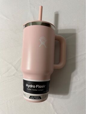 New Hydro Flask 32 oz All Around Travel Tumbler with Handle, Pink